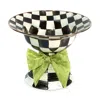 Mackenzie-childs Courtly Check Enamel Compote