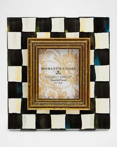 Mackenzie-childs Small Courtly Check Photo Frame