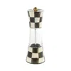 Mackenzie-childs Mackenzie Childs Courtly Check Enameled Steel Grinder In Black/white