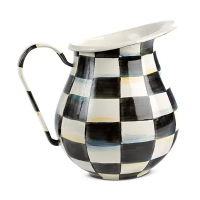 MACKENZIE-CHILDS MACKENZIE-CHILDS COURTLY CHECK ENAMEL PITCHER