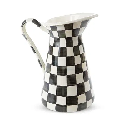 MACKENZIE-CHILDS MACKENZIE-CHILDS COURTLY CHECK ENAMEL PRACTICAL PITCHER, LARGE