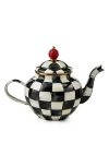 Mackenzie-childs Mackenzie Childs Courtly Check Enameled Steel 4-cup Teapot