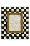 Mackenzie-childs Mackenzie Childs Courtly Check Enameled Steel 5 X 7-inch Picture Frame