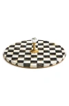 Mackenzie-childs Mackenzie Childs Courtly Check Enameled Steel Cheese Course
