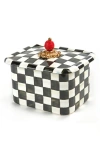 Mackenzie-childs Mackenzie Childs Courtly Check Enameled Steel Recipe Box