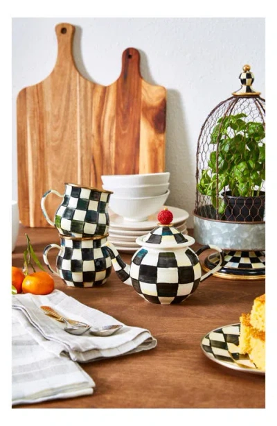 Mackenzie-childs Mackenzie Childs Courtly Check Enameled Steel Tea Party Set In Multi