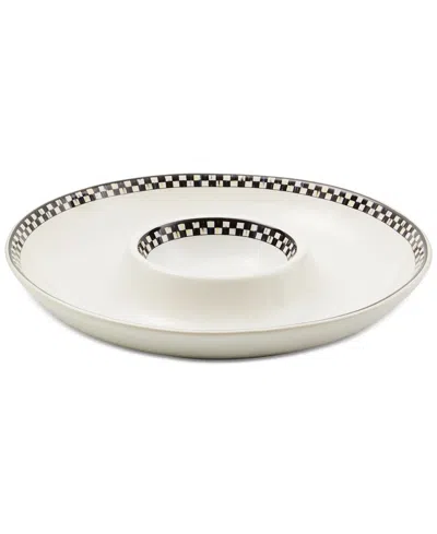 MACKENZIE-CHILDS COURTLY CHECK EVERYDAY CHIP & DIP BOWL