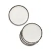 Mackenzie-childs Courtly Check Everyday Dinner Plates, Set Of 4 In Black