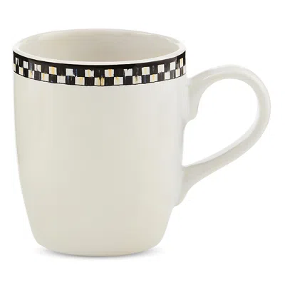 Mackenzie-childs Courtly Check Everyday Mugs, Set Of 4 In Black
