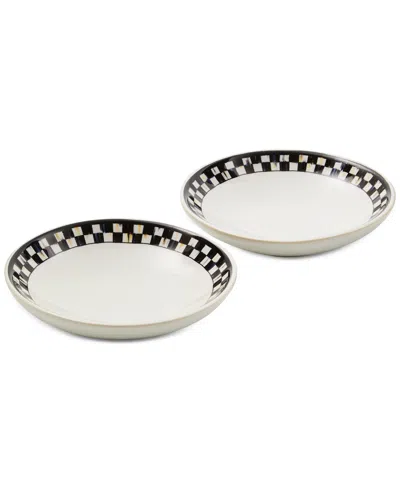 Mackenzie-childs Courtly Check Everyday Pinch Bowls, Set Of 2