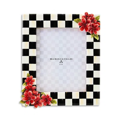 Mackenzie-childs Courtly Check Floral Frame, 8 X 10 In Multi