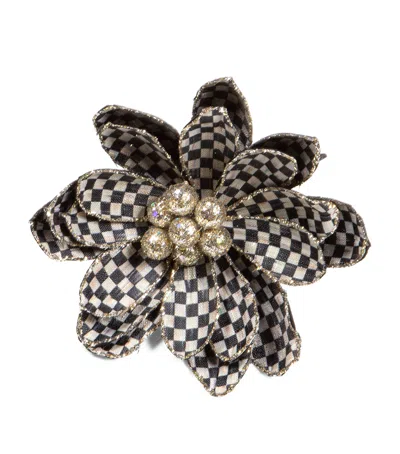 Mackenzie-childs Courtly Check Flower Tree Decoration In Black