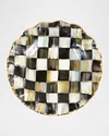 Mackenzie-childs Courtly Check Ceramic Fluted Dinner Plate