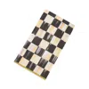 Mackenzie-childs Courtly Check Guest Paper Napkins, Pack Of 15 In Black/white