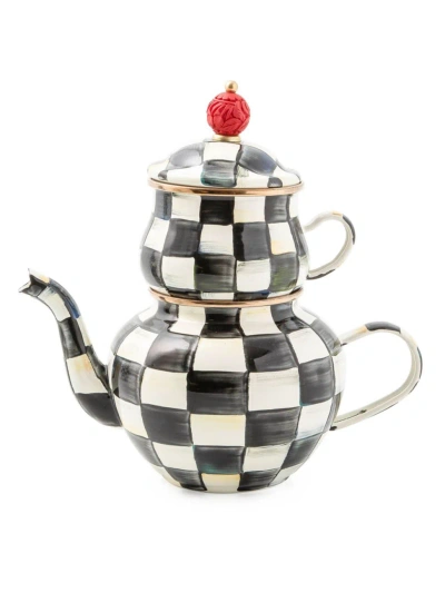 Mackenzie-childs Courtly Check High Tea Set In Multi