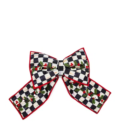Mackenzie-childs Courtly Check Holly Large Bow