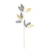 Mackenzie-childs Courtly Check Holly Stem In Gold