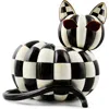 Mackenzie-childs Mackenzie Childs Courtly Check Illuminated Cat In Black