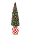 Mackenzie-childs Mackenzie Childs Check It Out Illuminated Large Tree In Green
