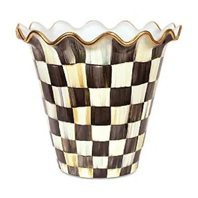Mackenzie-childs Courtly Check Jumbo Garden Pot In Multi
