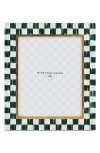 Mackenzie-childs Mackenzie Childs Courtly Check Lacquer 8 X 10-inch Picture Frame In Green