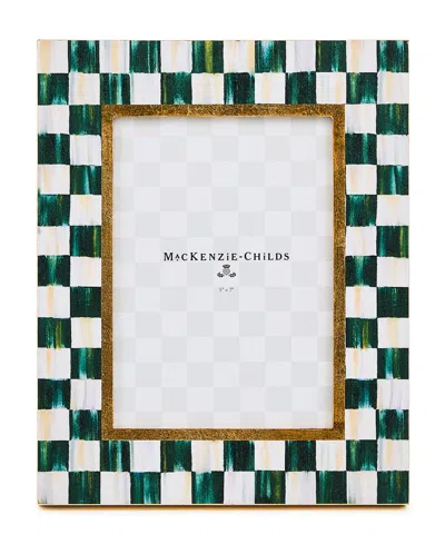 Mackenzie-childs Courtly Check Lacquer Frame, 5" X 7" In Green