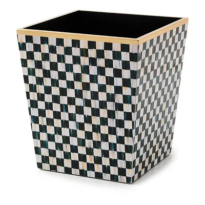 MACKENZIE-CHILDS MACKENZIE-CHILDS COURTLY CHECK LACQUER WASTE BIN