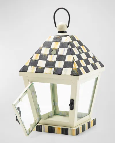 Mackenzie-childs Courtly Check Lantern, Small In Multi