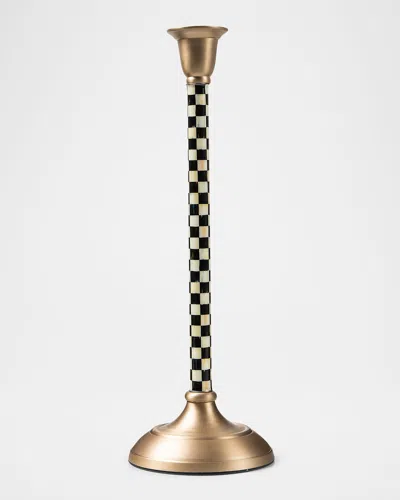 MACKENZIE-CHILDS COURTLY CHECK LARGE CANDLESTICK