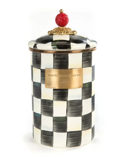 MACKENZIE-CHILDS COURTLY CHECK LARGE CANISTER