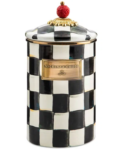 Mackenzie-childs Courtly Check Large Canister In No Color
