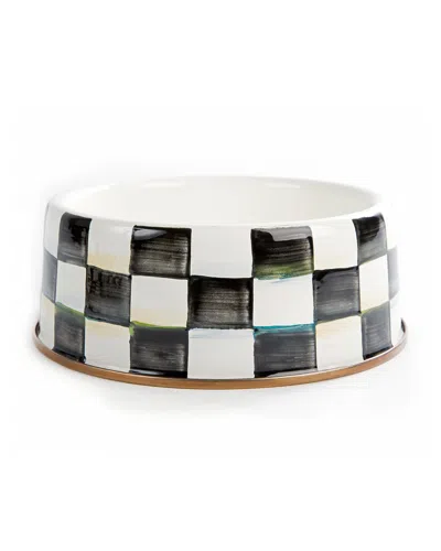 MACKENZIE-CHILDS COURTLY CHECK LARGE DOG BOWL