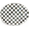 Mackenzie-childs Mackenzie Childs Courtly Check Large Enameled Steel Oval Platter