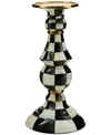 Mackenzie-childs Mackenzie Childs Courtly Check Medium Pillar Candleholder In No Color