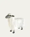 Mackenzie-childs Courtly Check Large White Sheep In Black/white