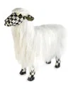 Mackenzie-childs Courtly Check Large White Sheep In Black/white