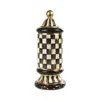 Mackenzie-childs Courtly Check Lidded Column Canister In Multi