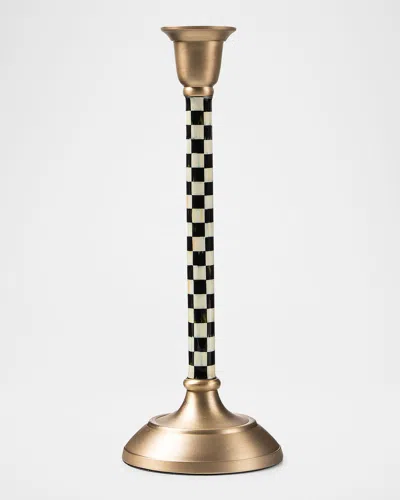 Mackenzie-childs Courtly Check Medium Candlestick In Multi