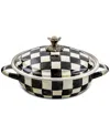 Mackenzie-childs Courtly Check Medium Casserole Dish In Black