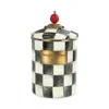 Mackenzie-childs Mackenzie Childs Courtly Check Enamel Canister In Black