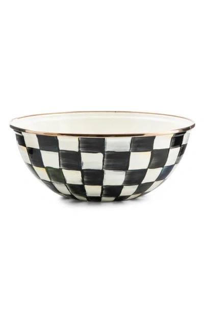 Mackenzie-childs Mackenzie Childs Courtly Check Medium Everyday Bowl In Black