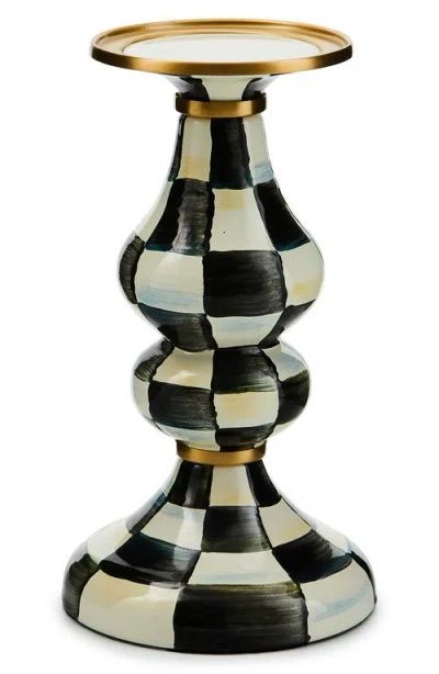 Mackenzie-childs Mackenzie Childs Courtly Check Medium Pillar Candleholder In No Color
