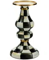 Mackenzie-childs Mackenzie Childs Courtly Check Medium Pillar Candleholder In No Color