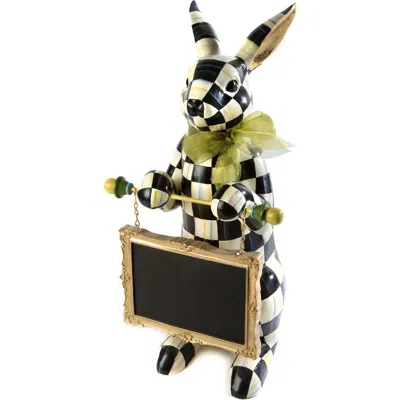 Mackenzie-childs Mackenzie Childs Courtly Check Menu Rabbit In Black