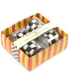 Mackenzie-childs Courtly Check Napkin Rings, Set Of 4 In No Color