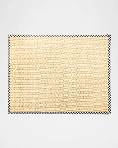 Mackenzie-childs Courtly Check Natural Honeycomb Jute Rug, 8' X 10'