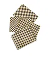 Mackenzie-childs Courtly Check Placemats In Black