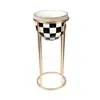Mackenzie-childs Courtly Check Plant Stand, Tall In Multi