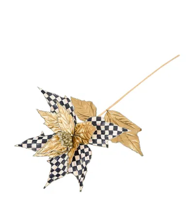 Mackenzie-childs Courtly Check Poinsettia Stem In Multi