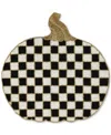Mackenzie-childs Courtly Check Pumpkin Beaded Placemat In Multi